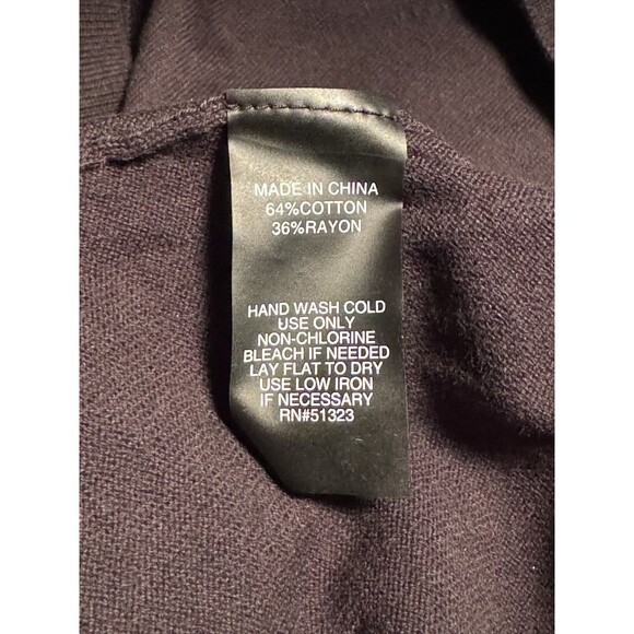 Vince Camuto Medium Modern Voyager Sweater Black Sheer Lace Long Sleeve NWT - Picture 12 of 13